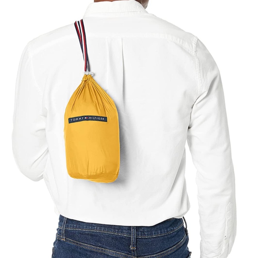 Tommy Hilfiger Quilted Yellow Windbreaker - Picture 6 of 6
